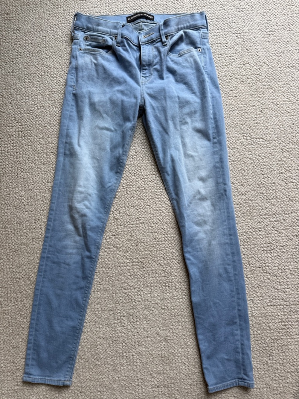 Express Women's Skinny Jeans Light Blue